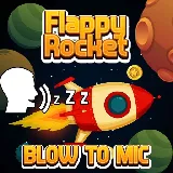 Flappy Rocket Playing with Blowing to Mic